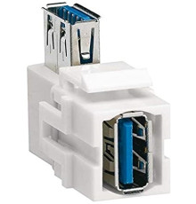 Разъем USB 3.0 угловой типа KeyStone, VZ30UA Hager