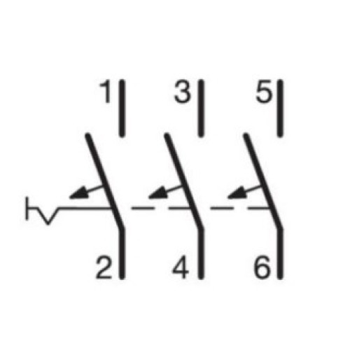 Автоматический выключатель 32А, тип D, 3 фазы, NDN332 Hager