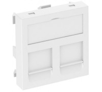 Панель для двух модулей RJ45 R&M, 45х45, белый, 6119292 Obo Bettermann