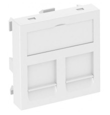 Панель для двух модулей RJ45 R&M, 45х45, белый, 6119292 Obo Bettermann