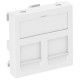 Панель для двух модулей RJ45 R&M, 45х45, белый, 6119292 Obo Bettermann