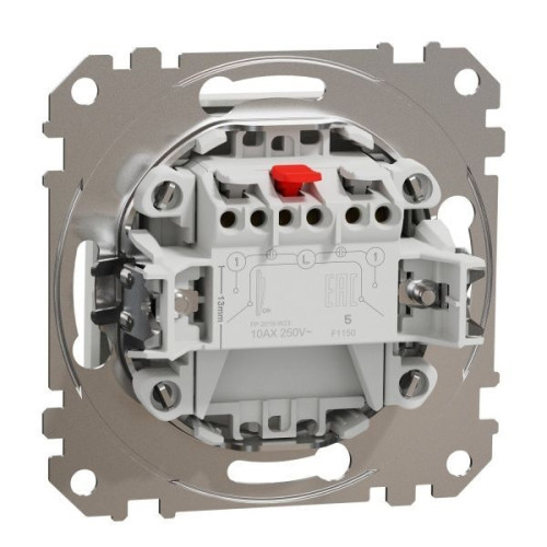 Выключатель 2 клавишный, белый, Sedna Design SDD111105
