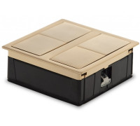Врезная розетка в стол 2х220В, медь, Versahit ASA 060.15F.00046
