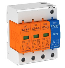 Ограничитель перенапряжения (разрядник) тип I+II, 3+NPE, V25-B+C Obo Bettermann 5094463