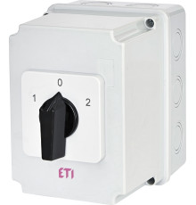 Переключатель 1-0-2 в корпусе, 40 А 3 фазы, IP65, CS 40 53 PN2 ETI 4773199