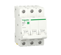 Автоматический выключатель 6А, 3 полюса, уставка В, Resi9 R9F02306 Schneider Electric