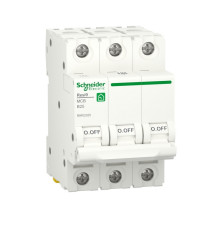 Автоматический выключатель 25А, 3 полюса, уставка В, Resi9 R9F02325 Schneider Electric