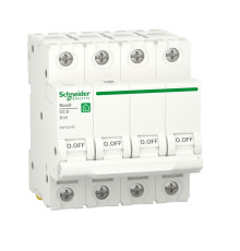 Автоматический выключатель 40А, 4 полюса, уставка В, Resi9 R9F02440 Schneider Electric