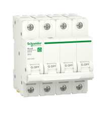 Автоматический выключатель 63А, 4 полюса, уставка В, Resi9 R9F02463 Schneider Electric