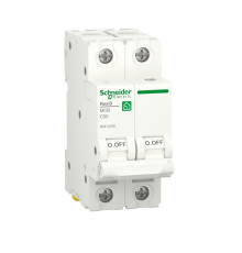 Автомат 50А, 2 полюса, уставка С, Resi9 R9F12250 Schneider Electric