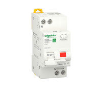 Дифавтомат 16А, 10 мА, уставка С, тип А, Resi9 R9D51616 Schneider Electric