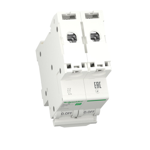 Автомат 20А, 2 полюса, уставка С, Resi9 R9F12220 Schneider Electric