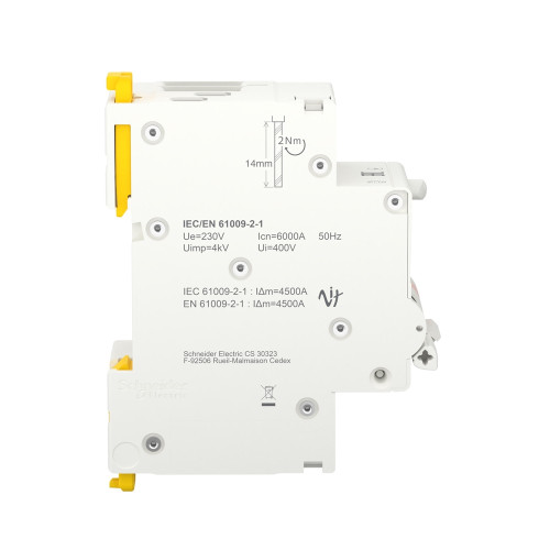 Дифавтомат 25А, 30 мА, уставка С, тип АС, Resi9 R9D25625 Schneider Electric