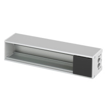 Розеточный блок на 4 (5) розетки К45, пустой, алюминий, Ofiblock COMPACT Simon KFC104/14