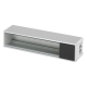 Розеточный блок на 4 (5) розетки К45, пустой, алюминий, Ofiblock COMPACT Simon KFC104/14