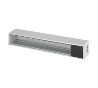 Розеточный блок на 6 (7) розеток К45, пустой, алюминий, Ofiblock COMPACT Simon KFC206/14