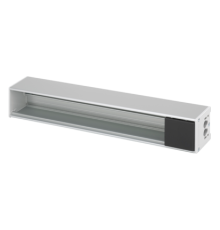 Розеточный блок на 6 (7) розеток К45, пустой, алюминий, Ofiblock COMPACT Simon KFC206/14