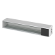Розеточный блок на 6 (7) розеток К45, пустой, алюминий, Ofiblock COMPACT Simon KFC206/14
