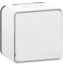 Кнопка накладная IP55, белый, Mureva Styl Schneider MUR39026