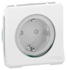Розетка электрическая 220В IP55, белый, Mureva Styl Schneider MUR39134