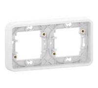 Рамка 2 поста IP55, белый, Mureva Styl Schneider MUR39101