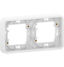Рамка 2 поста IP55, белый, Mureva Styl Schneider MUR39101