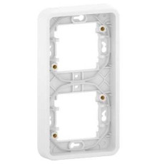 Рамка 2 поста, вертикальная IP55, белый, Mureva Styl Schneider MUR39151