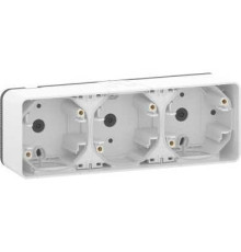 Коробка тройная для накладного монтажа IP55, белый, Mureva Styl Schneider MUR39913