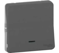 Переключатель с подсветкой IP55, черный, Mureva Styl Schneider MUR35025