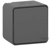 Кнопка накладная IP55, черный, Mureva Styl Schneider MUR35026