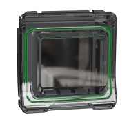 Адаптер для механизмов Unica New IP55, черный, Mureva Styl Schneider MUR35110