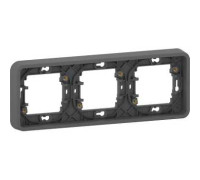 Рамка 3 поста IP55, черный, Mureva Styl Schneider MUR34109