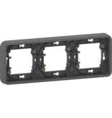 Рамка 3 поста IP55, черный, Mureva Styl Schneider MUR34109
