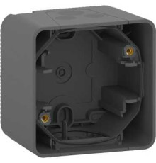 Коробка для накладного монтажа IP55, черный, Mureva Styl Schneider MUR37911