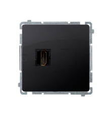 Розетка HDMI, графит, Basic Simon