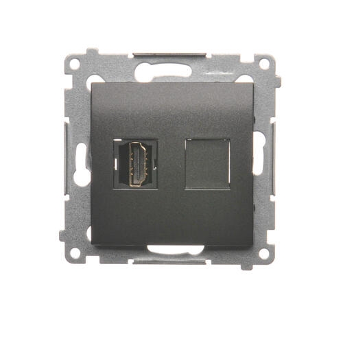 Розетка HDMI, антрацит, SIMON54