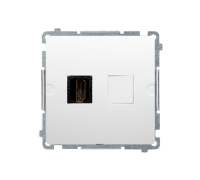 Розетка HDMI, белый, Basic Simon