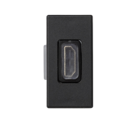 Розетка HDMI, 1 модуль, черный, К45 Simon K129B/14