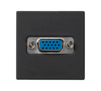 Розетка VGA HD15, черный, К45 Simon K100B/14