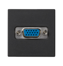 Розетка VGA HD15, черный, К45 Simon K100B/14