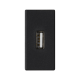 Розетка USB для передачи данных, 1 модуль, черный, К45 Simon K128B/14
