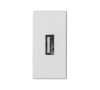 Розетка USB для передачи данных, 1 модуль, белый, К45 Simon K128B/9