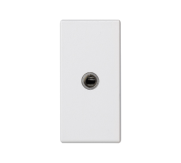 Розетка аудио stereo mini-jack, 1 модуль, белый, К45 Simon K123B/9