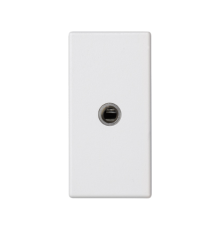 Розетка аудио stereo mini-jack, 1 модуль, белый, К45 Simon K123B/9