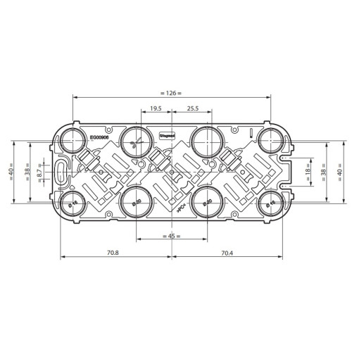 Розетка тройная со шторками, белый, Forix 782438 Legrand