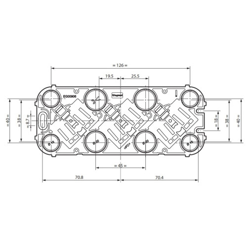 Розетка тройная со шторками, слоновая кость, Forix 782468 Legrand