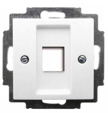 Накладка для компьютерной розетки, белый, ABB 2561-94-507 Basic 55