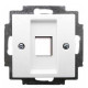 Накладка для компьютерной розетки, белый, ABB 2561-94-507 Basic 55
