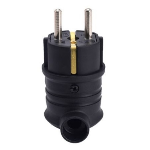 Вилка каучуковая угловая 16А, KEF-L Bylion