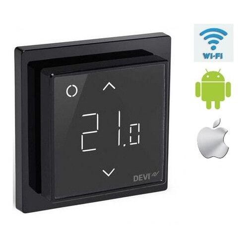 Терморегулятор Devireg Smart с Wi-Fi, черный, 140F1143 Devi